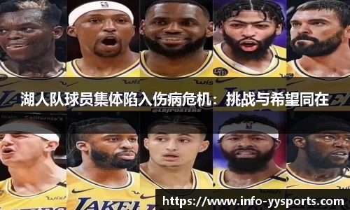 湖人队球员集体陷入伤病危机：挑战与希望同在